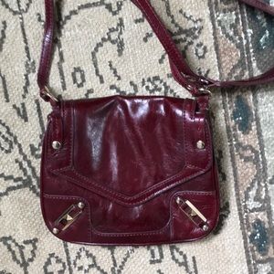 Rebecca Minkoff May May burgundy leather crossbody